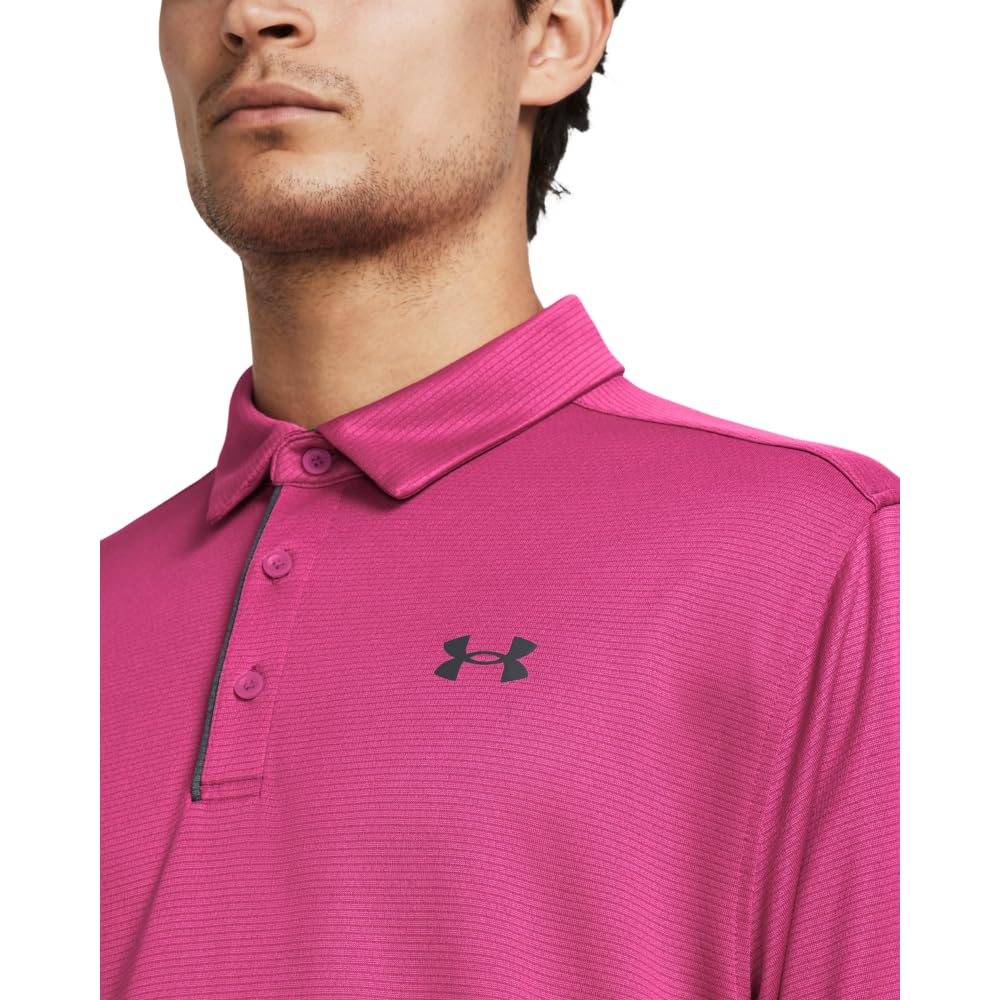 Under Armour Men's Tech Golf Polo, (686) Astro Pink / / Pitch Gray, 3X-Large
