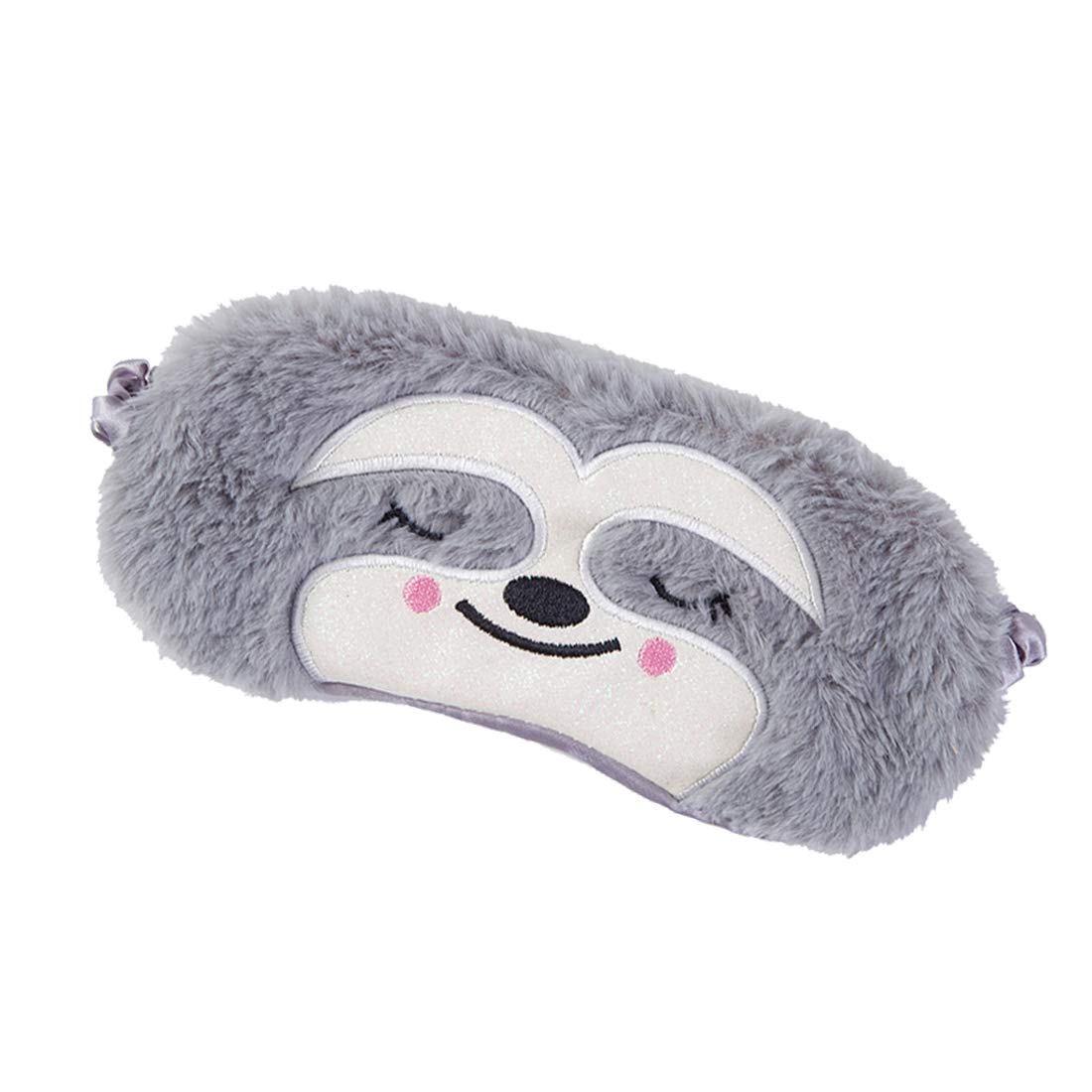Cute Animal Sleeping Mask Soft Plush Blindfold Cute Rabbit Panda Koala Eye Cover Eyeshade for Kids Teens Girls Women (Flamingo)