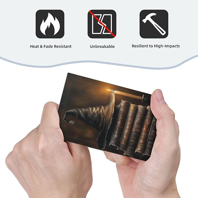 Decorative Art Light Switch Covers Wizard’s Hat & Spellbooks 1 Gang No Device Blank Switchplate Electrical Faceplate for Home Decor