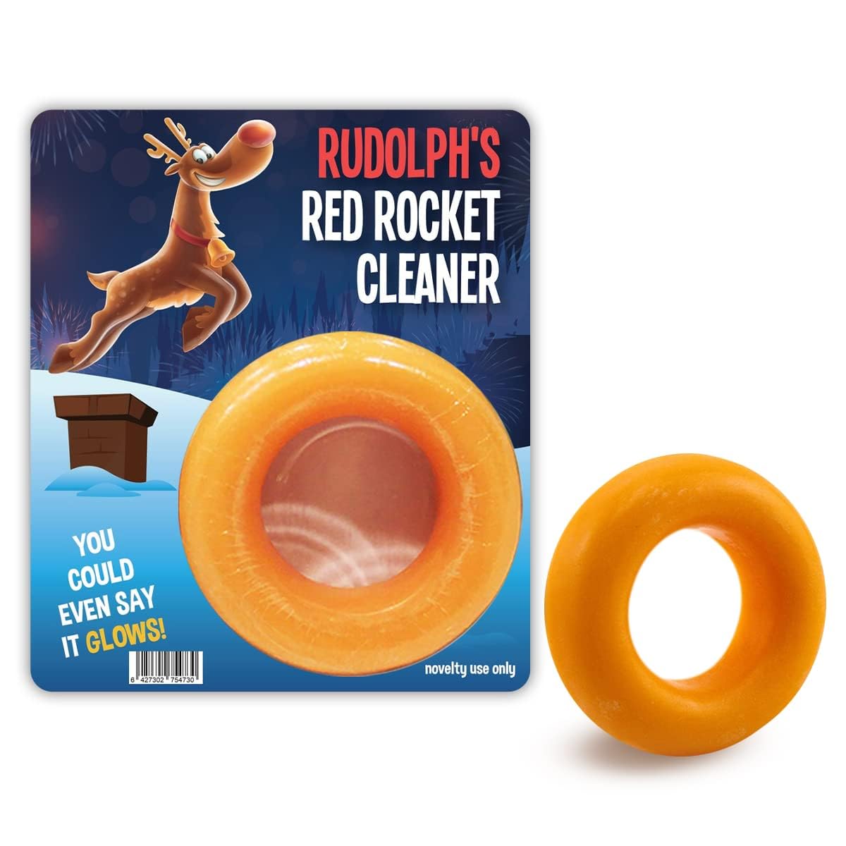 Gears Out Rudolph Rocket Cleaner Soap Gag Gift for Mens Stocking Stuffers Funny Christmas Presents for Guys Husband Boyfriend