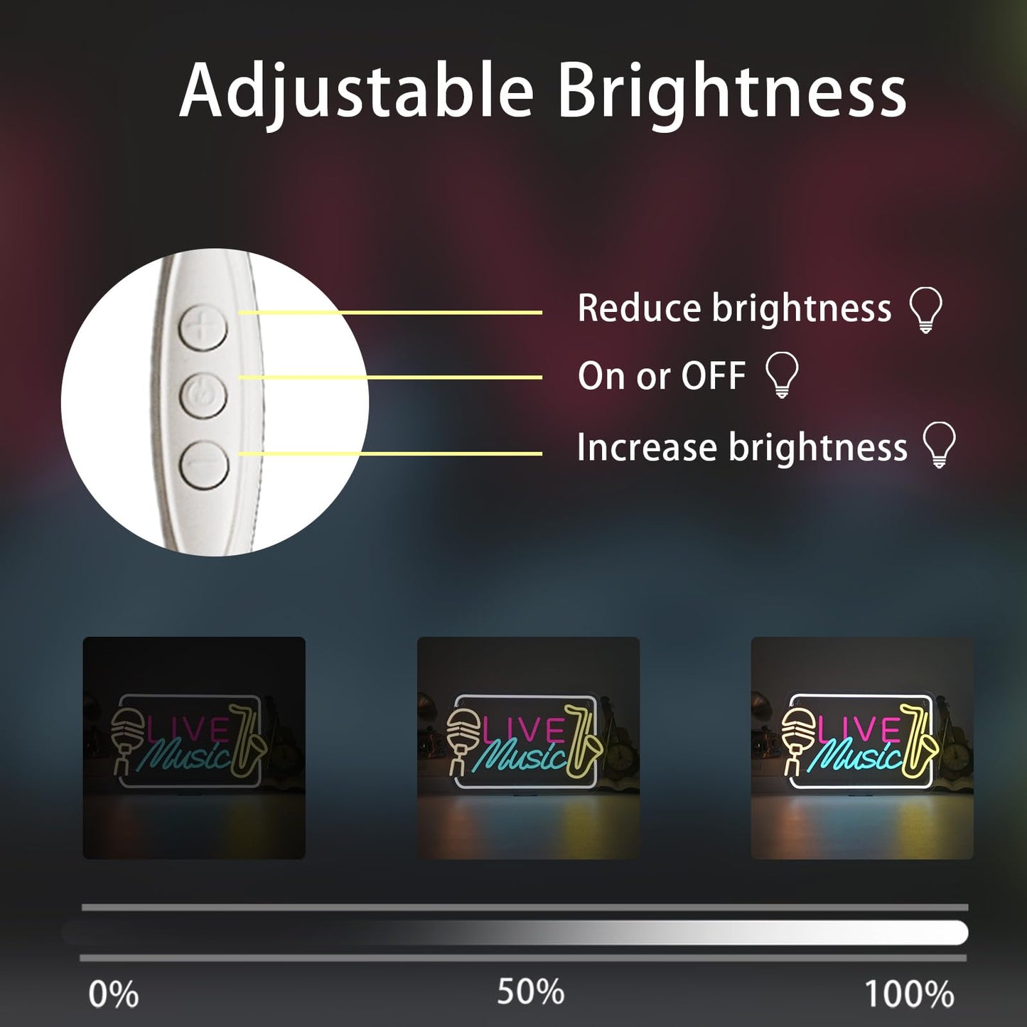 Horseneon Good Food Good Mood Neon LED Sign, Food Neon Signs for Wall Decor, Good Food Good Mood Neon Light with USB Powered for Snack Shop, Restaurant, Fast Food