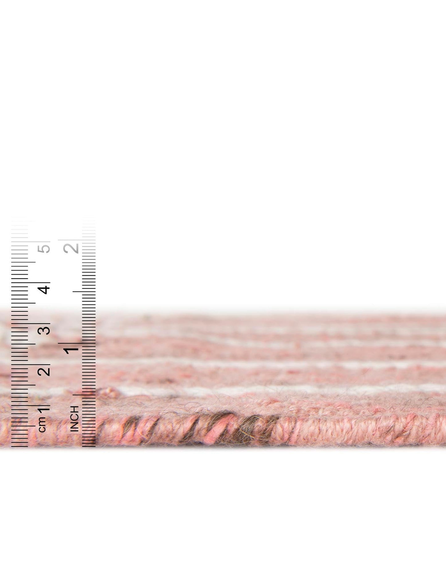 Rugs.com - Eco Bohemian Indoor Outdoor Rug – 4' 1 x 6' 1 Soft Pink Washable Indoor/Outdoor Rug – Eco-Friendly Recycled Material for Patios, Porches, and Entryways