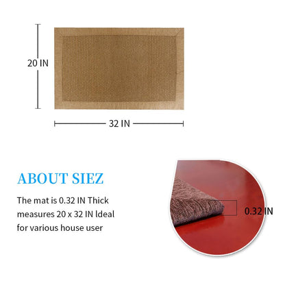 LUFEIJIASHI Small Kitchen Rugs and mats Non Skid Washable Kitchen Runner Rug Absorbent Farmhouse Style Kitchen Floor mats for in Front of Sink 20"X32"