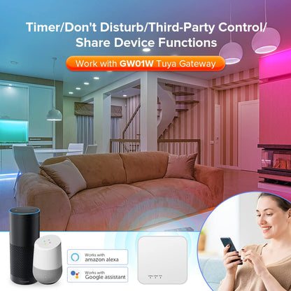 BTF-LIGHTING 5050SMD FCOB COB Dimming RF 2.4GHz Wireless Remote RC01RFB &4PCS C01RF Tuya Controller Kit 4 Zones Group Control PWM Single Color (+V -V) 2pin LED Neon Rope Light DC5V DC12V DC24V
