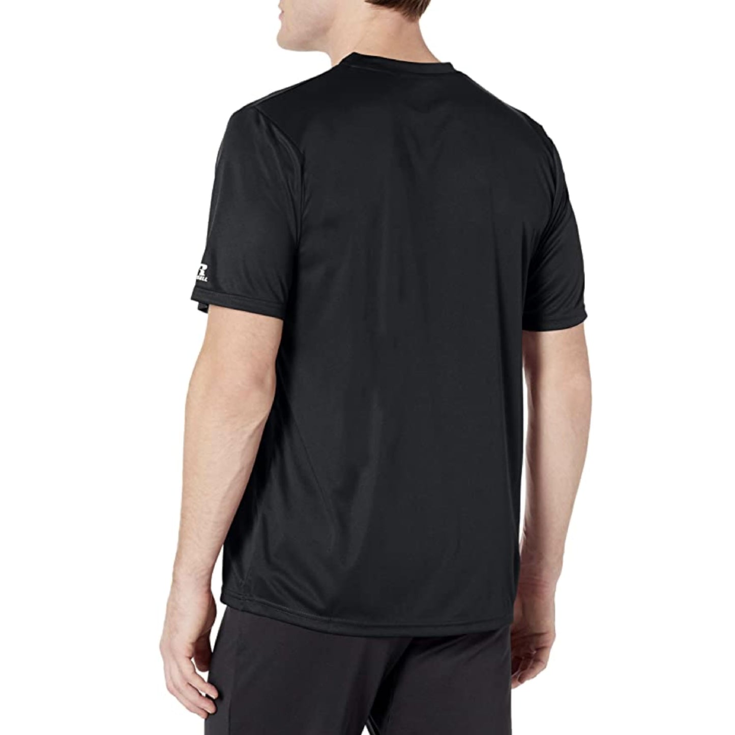Russell Athletic Mens Short Sleeve Performance T-Shirt,Black,Large