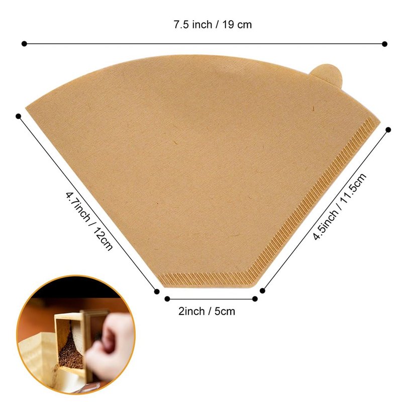 Coffee Filters #4, Coffee Filters 4 Cone Paper, Unbleached, Brown, 8-12 Cup, Number 4 Coffee Filter, 100 Count