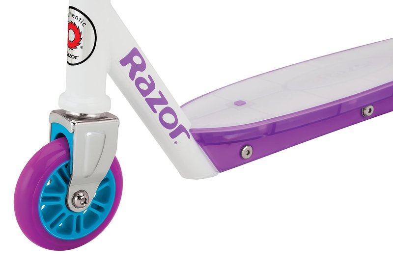 Razor Party Pop Kick Scooter - Multi-Color LED Light-Up Deck, Lightweight Steel Frame, for Kids Ages 6 and Up