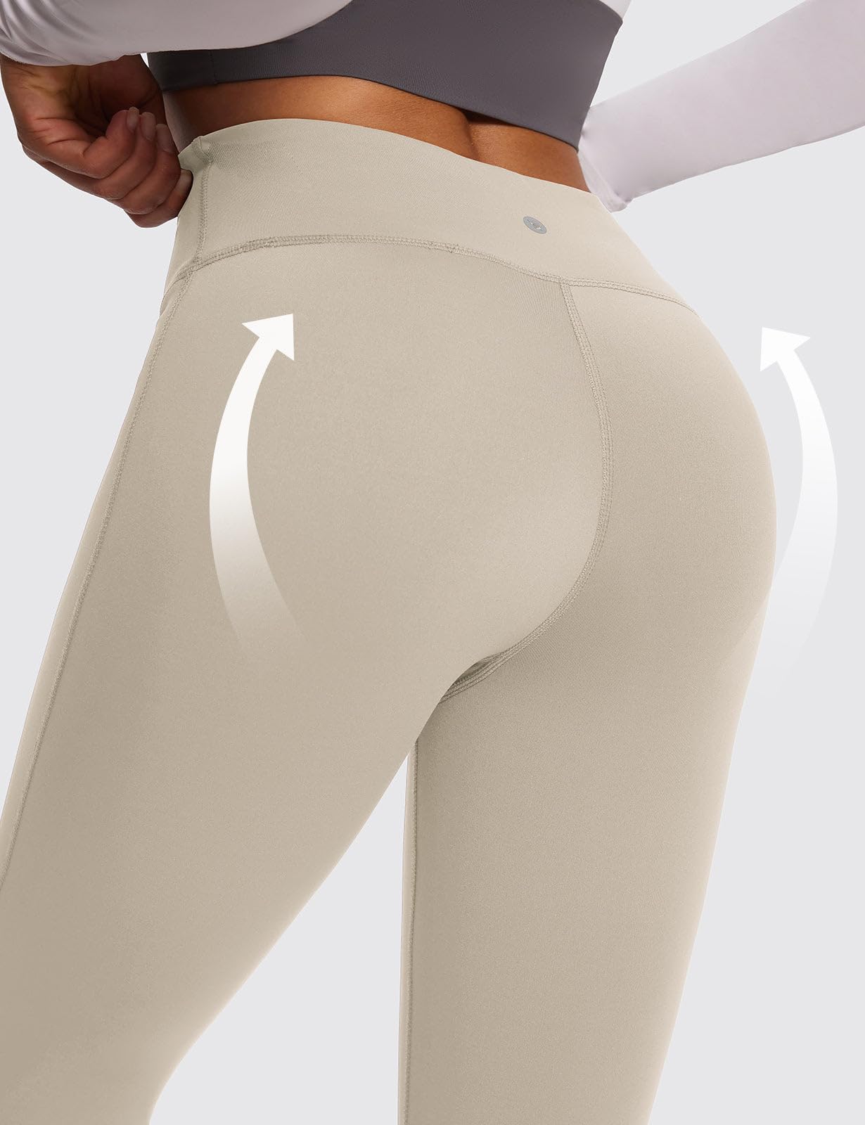 baleaf Winter Clothing for Women Leggings Fleece Lined Tights Thermal Warm Thick Yoga Pants Cold Weather Gear Khaki XXXL