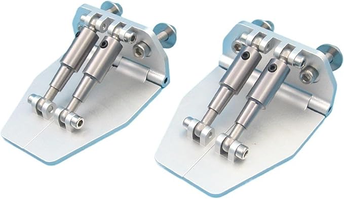 CNC Aluminum Trim Tabs 63mm for RC Gas Boat Racing O Boats Methanol Electric Speedboats Planing Plates 1 Pair
