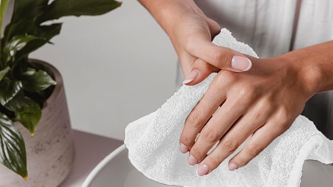 Avalon Towels Cotton Washcloths – Size 12x12 Inches, 100% Ring Spun Cotton