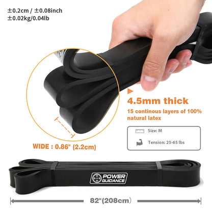 POWER GUIDANCE Pull Up Assist Bands - Stretch Resistance Band - Mobility Band - Powerlifting Bands - by Perfect for Body Stretching, Powerlifting, Resistance Training