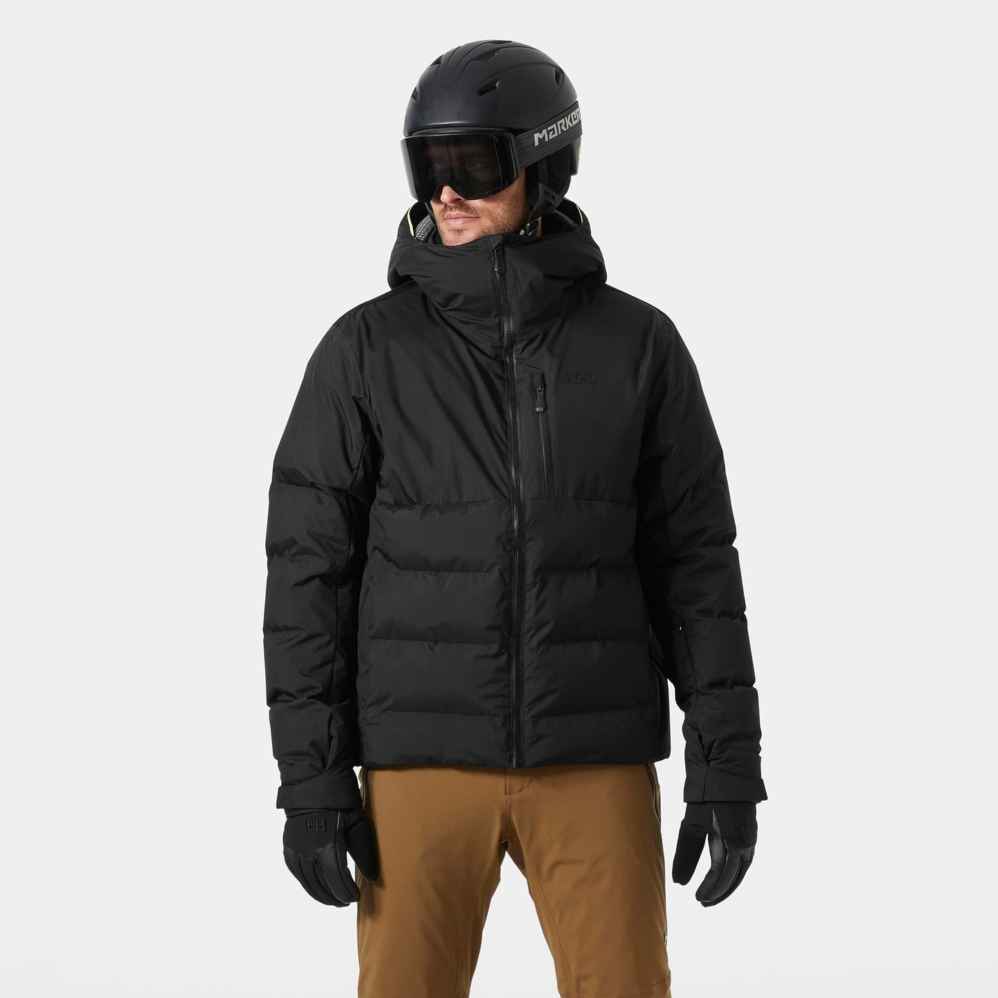 Helly Hansen KVITFJELL Race Puffy Jacket - Men's Warm, Protective, Athletic-Insulated Ski Coat, 990 Black - L