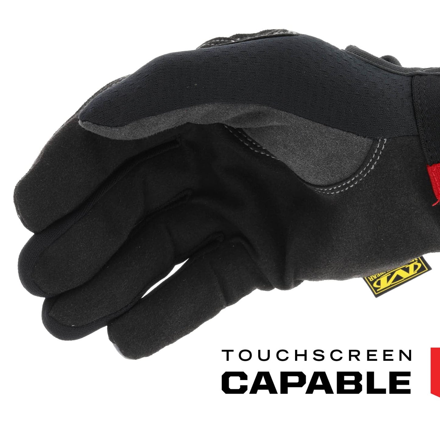 Mechanix Wear: Utility Work Gloves with Secure Fit, Touchscreen Capable, High Dexterity, Synthetic Leather Glove for Multi-purpose Use, Work Gloves for Men, Black (Black, Large)