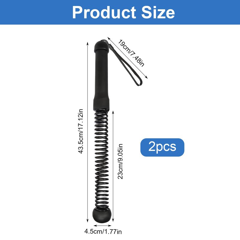 Ropeless Battle Ropes 2 Pcs Battle Rope Sticks Cordless Battle Ropes Ropeless Jump Rope Battle Rope Sticks for Home or Gym Style-B