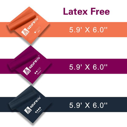 Resistance Bands,Professional Long Non-Latex Elastic Stretch Bands,Exercise Bands for Physical Therapy, Yoga, Pilates, Rehab, at-Home or The Gym Workouts, Strength Training