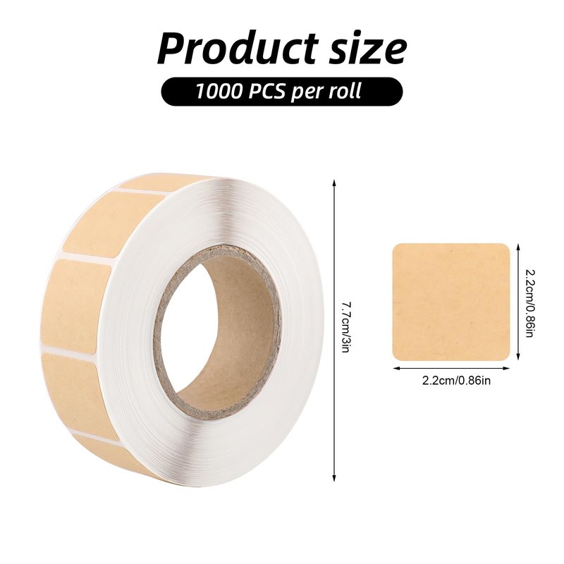 1000Pcs 0.87 Inch Target Pasters,Self-Adhesive Target Sticker Tape Shooting Cardboard Paper Markers Label for Pistol Shooting Range Practice(Brown)