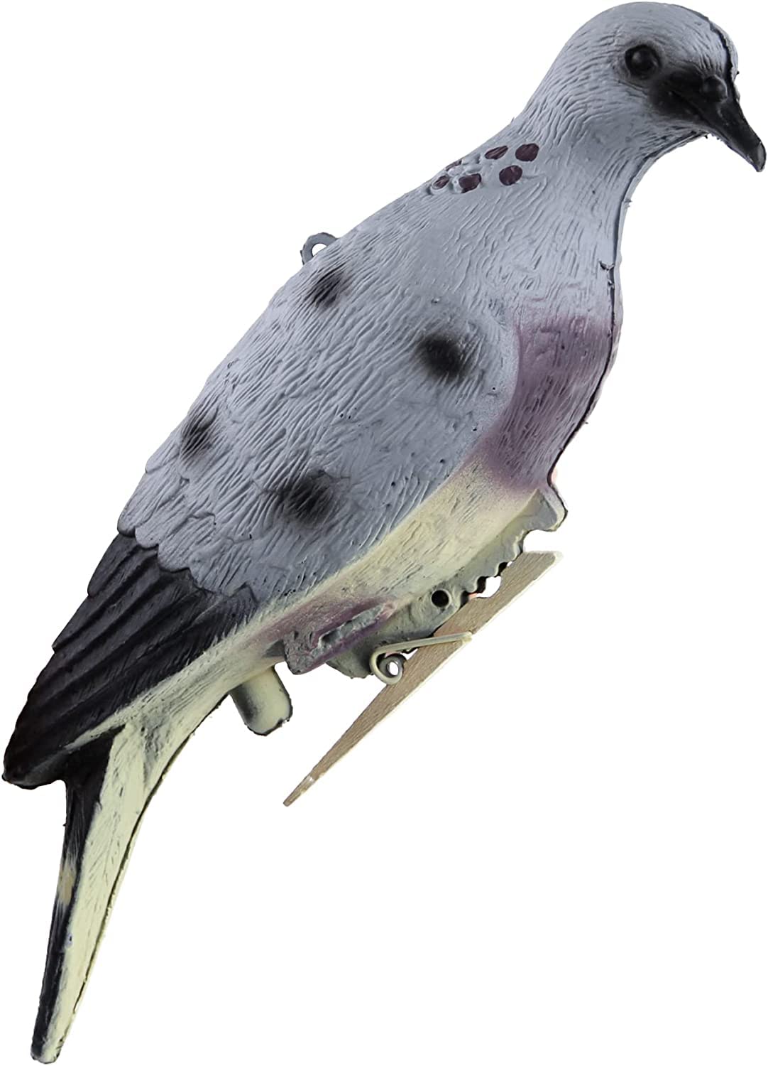 GUGULUZA Dove Hunting Decoys, Realistic Clip on Doves Decoy w/Clips and Accessories for Hunting Garden Decorative (6 Count)