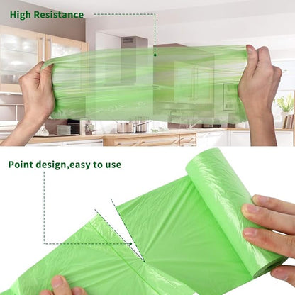 Biodegradable Trash Bags 4-6 Gallon, Extra Thick Small Trash Bag Recycling