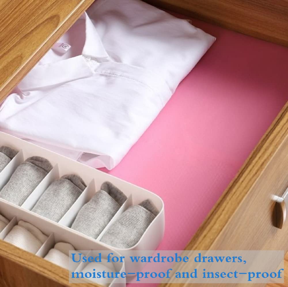 Shelf Liner, Drawer Liners for Kitchen,Non Adhesive Water Resistant, Strong Grip,Easy Clean and Trim, Smooth Surface Liners for Kitchen Cabinets, Shelves, Pantry（17 inches x 60 inches）