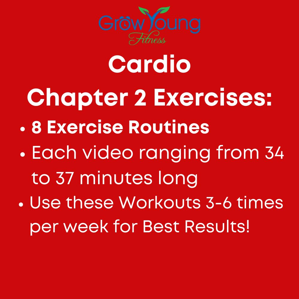 Grow Young Fitness Cardio Weight Loss Exercises for Seniors - Low-Impact Senior Exercise DVD for Burning Calories - Ch. 2 Workouts for Seniors