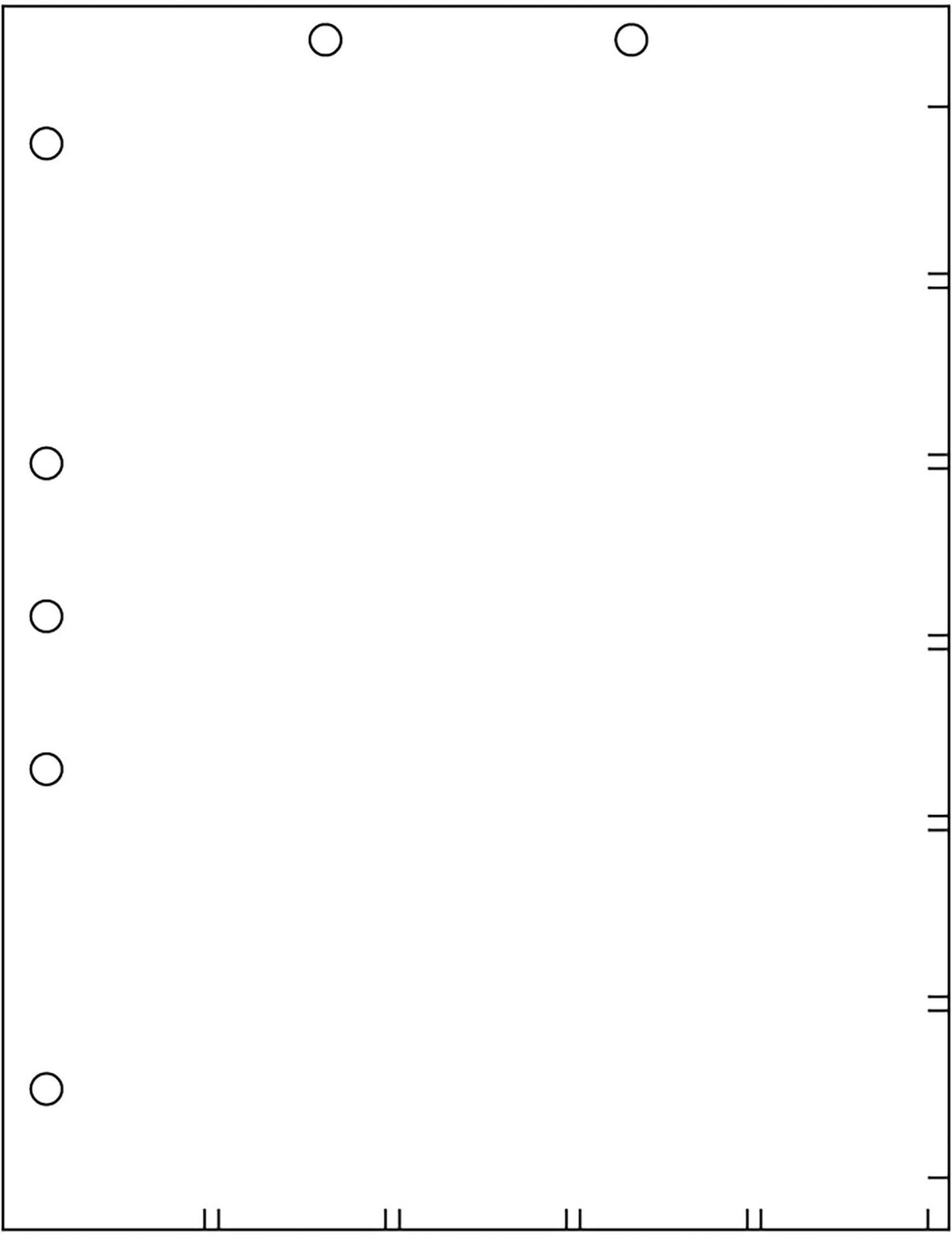 Tabbies Medical Healthcare Patient Chart Divider Sheets, 8-1/2"W x 11"H, White 110lb, 7-Hole Punched, 100 Sheets/Pack (52100)