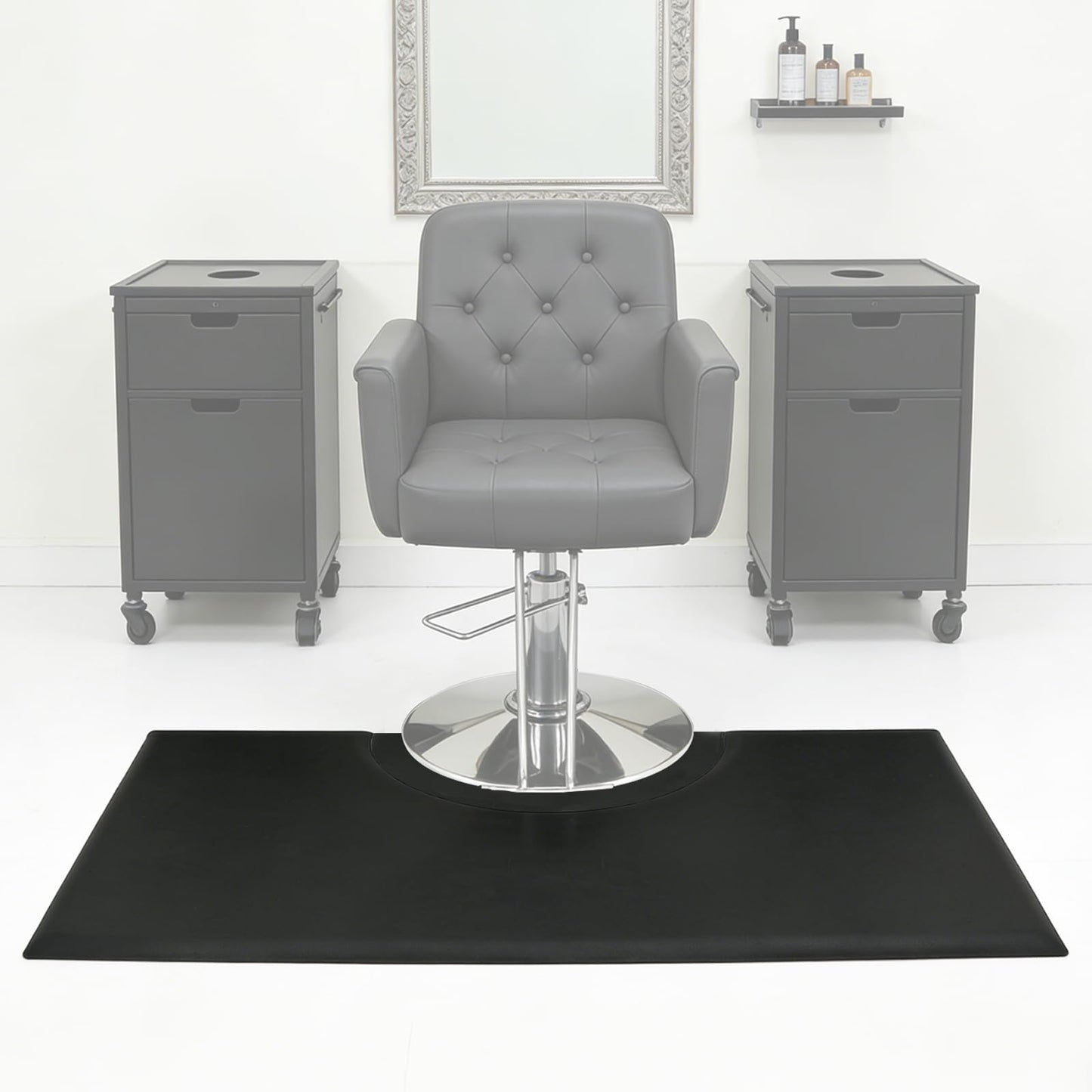 7/8" Inch Thick Barber mat for Floor, 3' x 5' Salon Chair mat, Anti-Fatigue Rectangle Hair Cutting Hairdressing Equipment