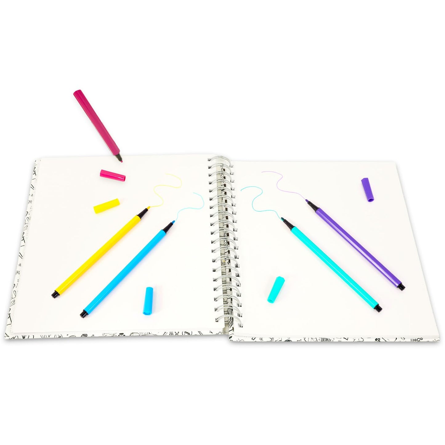 Peanuts Sketchbook Set - Bundle with Doodle Book Plus Markers, Stickers, Tattoos for Kids, Adults | Snoopy Journal Notebook Stationery Drawing Kit