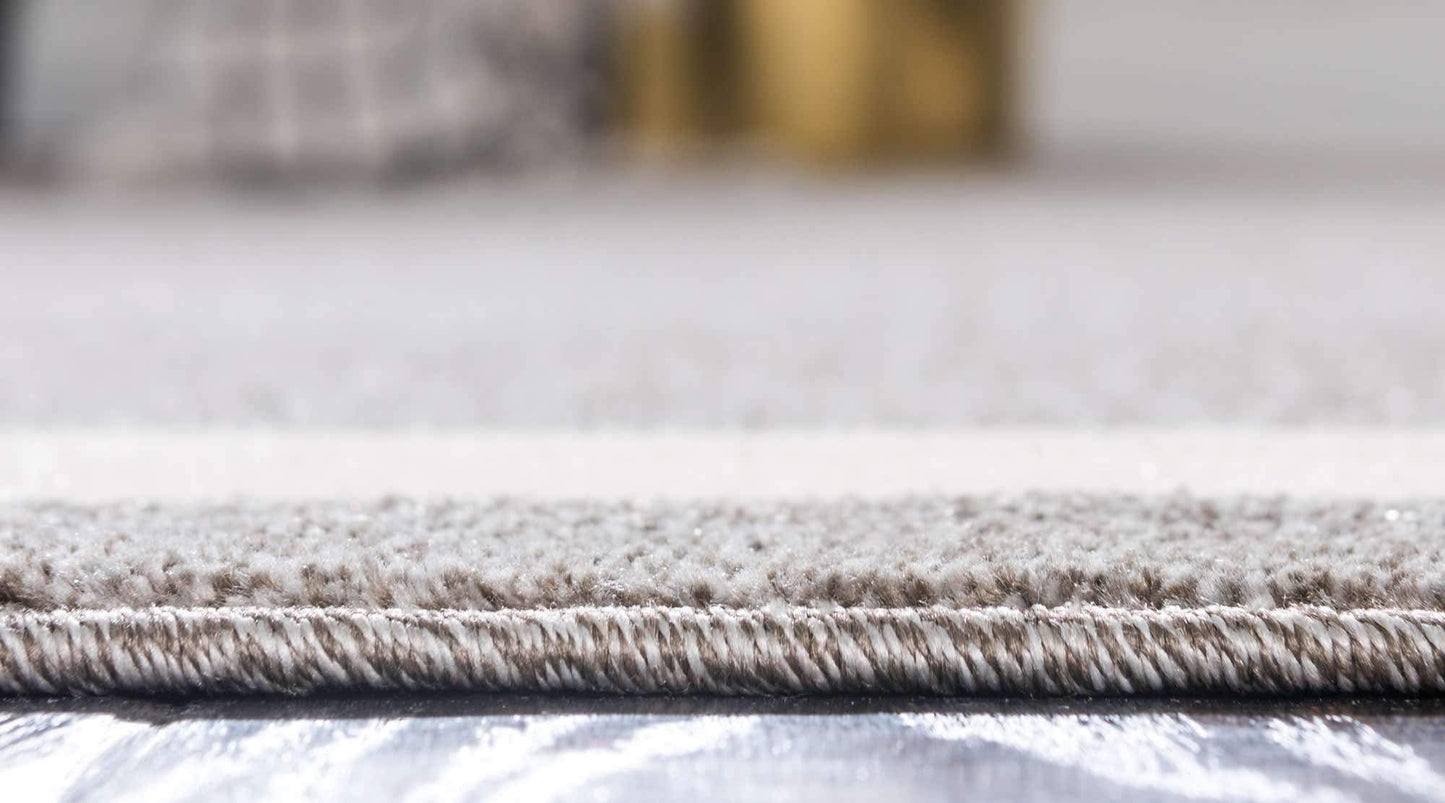 Unique Loom Del Mar Collection Area Rug - Maria (9' x 12' 2" Rectangle, Gray/ Ivory)