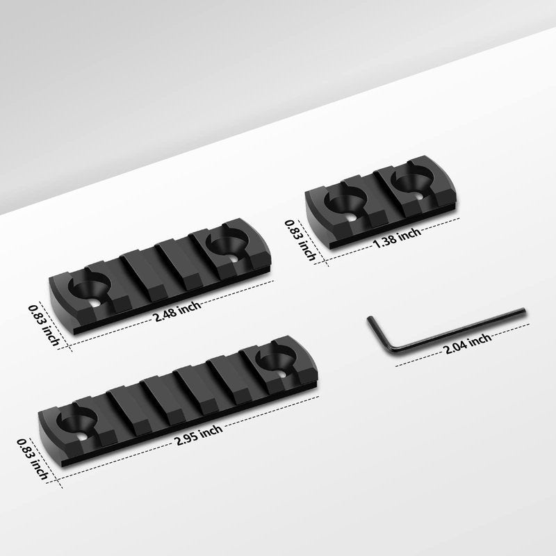 Anovo Single-Sided Rail 3-3-5-5-7-7 Slots Accessory Set-Style 1