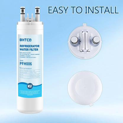 Water Filter for Frigidaire Refrigerator FFSS2615TS, FFSS2615TE, FFSS2615TP, LFSS2612TE, LFSS2612TF, FFHS2611PF, FFHS2611LW, FFSS2625TS, FFHS2622MS, FFSS2315TS, LFSS2612TP fridge Replacement Filter.