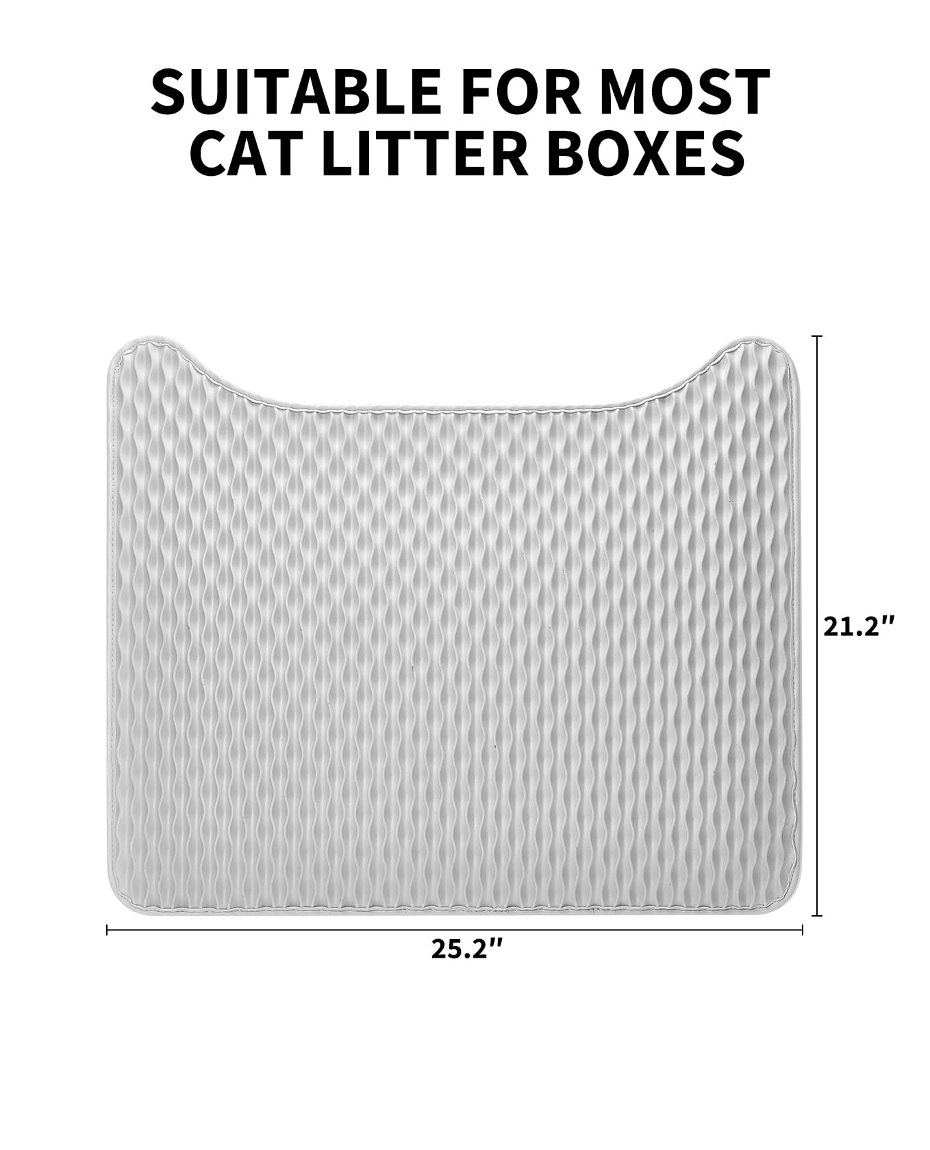 PETKIT Replaced Cat Litter Box Mat for PUROBOT Ultra/PUROBOT MAX PRO/PURAMAX 2 Automatic Cat Litter Box, Waterproof Anti-Slip Sensor Pad (Gray)