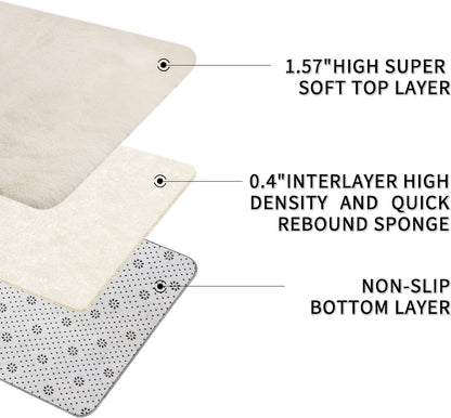 Sour Lemon 10x14 Area Rugs for Bedroom, Fluffy Rugs for Living Room, Large Area Rug Shag Shaggy Carpet Soft Plush Furry Bedside Rug, Machine Washable Area Rugs for Kids Girls Boys Home Decor Anti Slip