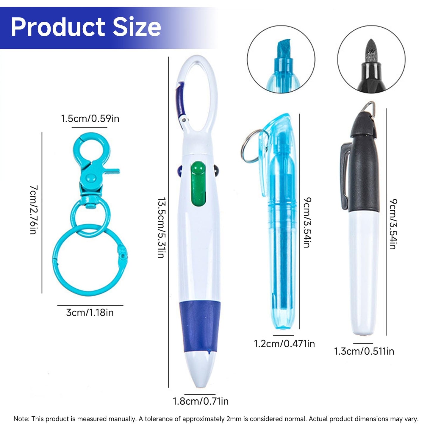 DHDHXDY 24-Piece Nurse Pen Set - Nursing Office Stationery, 4-in-1 Multi-Color Ballpoint Pen Nurse Accessory Set, Suitable for Nurses, Medical Students, and Healthcare Professionals (Purple)