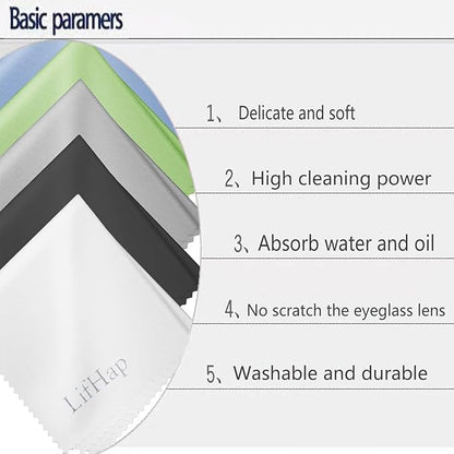 15 Pack Glasses Cleaning Cloths