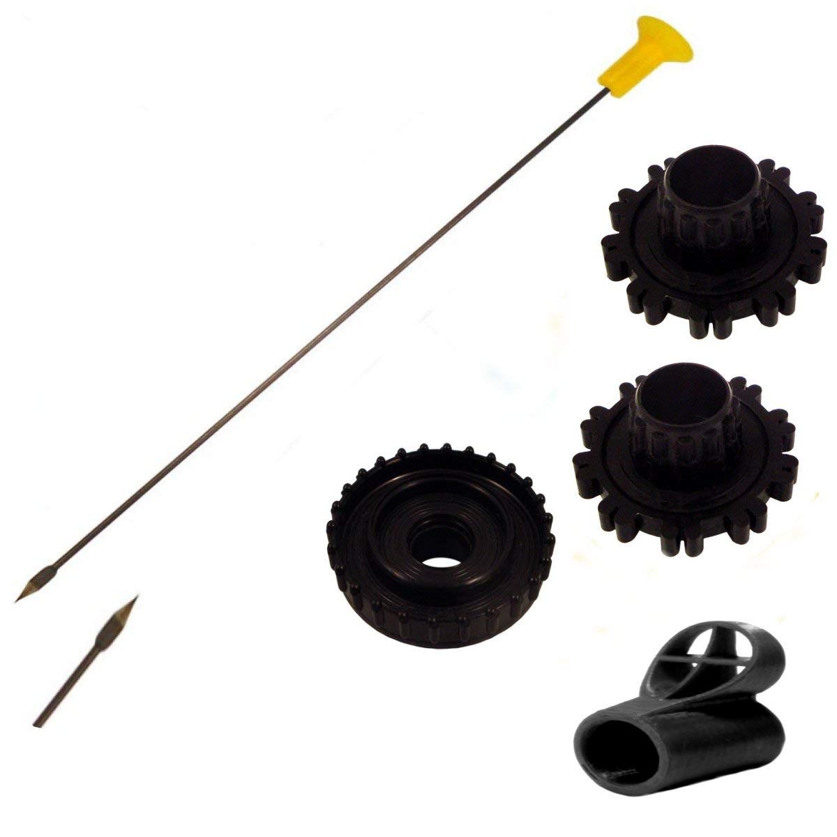 5" Professional Length Hunting Series Spearhead Darts for .40 Caliber Blowguns with 2 Quick Release Quivers, Hand Guard & Tactical Peep Sight