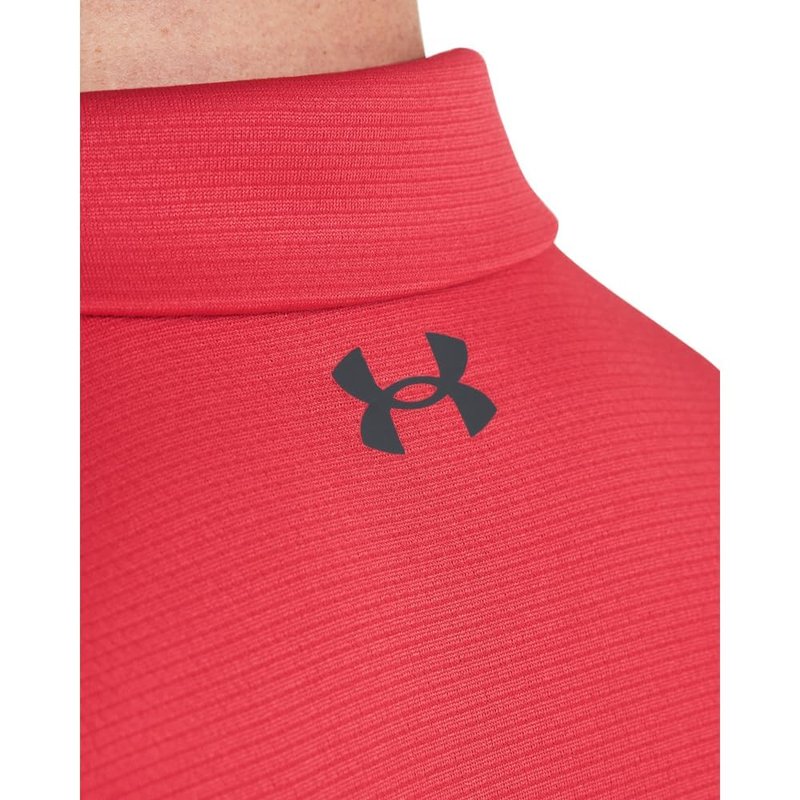 Under Armour Men's Tech Golf Polo, (814) Red Solstice / / Pitch Gray, Small