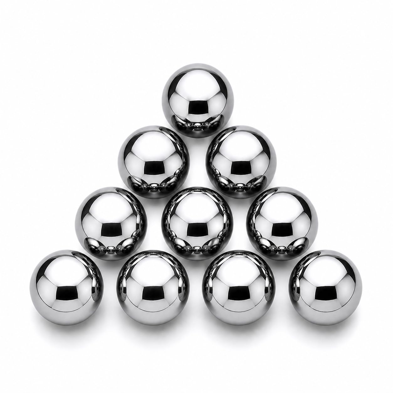 10 Pack 1/2” Chrome Steel Replacement Balls Compatible with Bullseye Game – Precision Balls by BC Precision – Durable, Smooth Finish, Game Replacement Parts