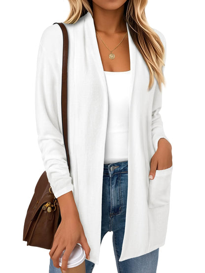 LILLUSORY Cardigan Sweaters for Women Lightweight Open Front Cardigans Casual Loose 2025 Fall Sweater with Pockets