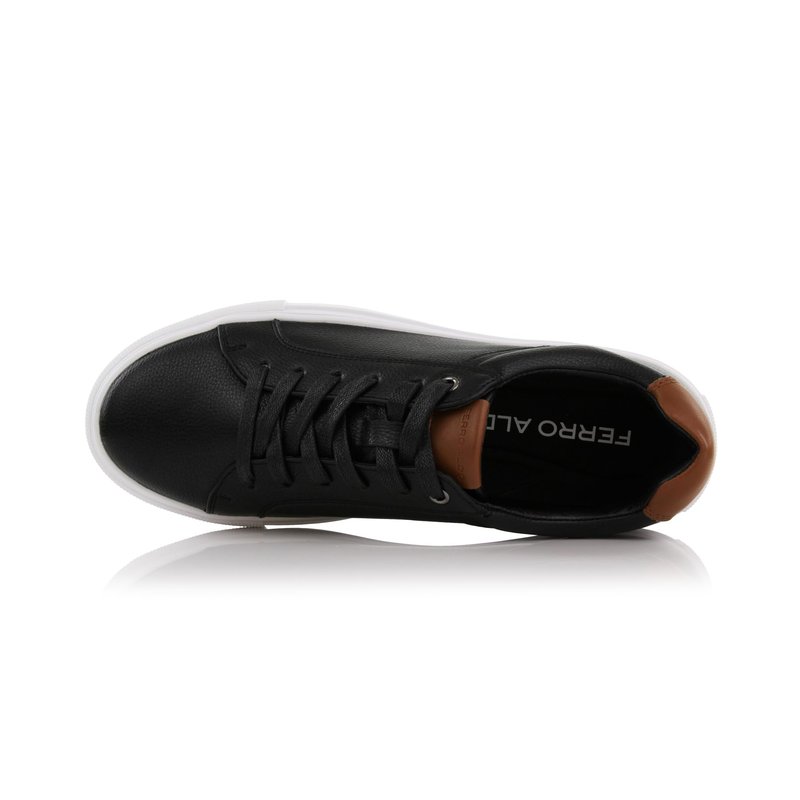 Ferro Aldo Men's Daniel Classic Low-Top Fashion Sneakers | Casual Lace-Up Court Shoe | MFA19692 | in Black, Size 9