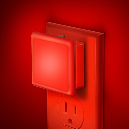 JandCase Night Lights Plug into Wall 2 Pack, Plug in Night Light with Dusk-to-Dawn Light Sensor, 3000K Soft White 0.3W, LED Nightlight for Bathroom, Adult, Hallway