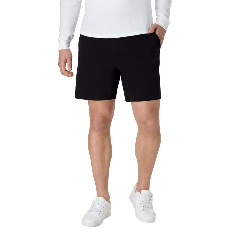 Hanes Mens Jersey Cotton With Pocket Workout-and-training-shorts, Black, XX-Large US, O8790