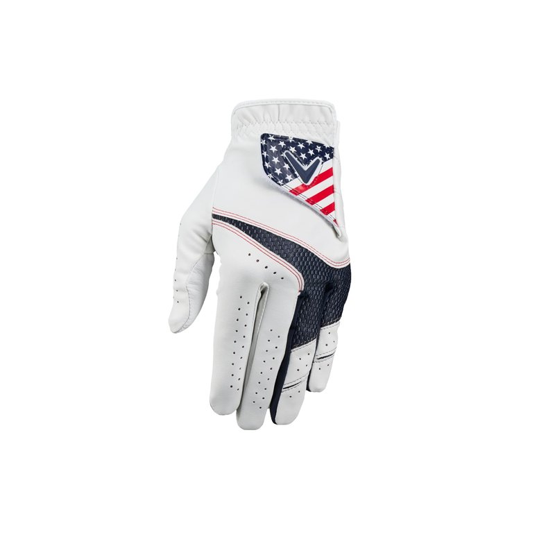 Callaway Golf Weather Spann Glove (Worn on Right Hand,White,X-Large,Men's (2-Pack))