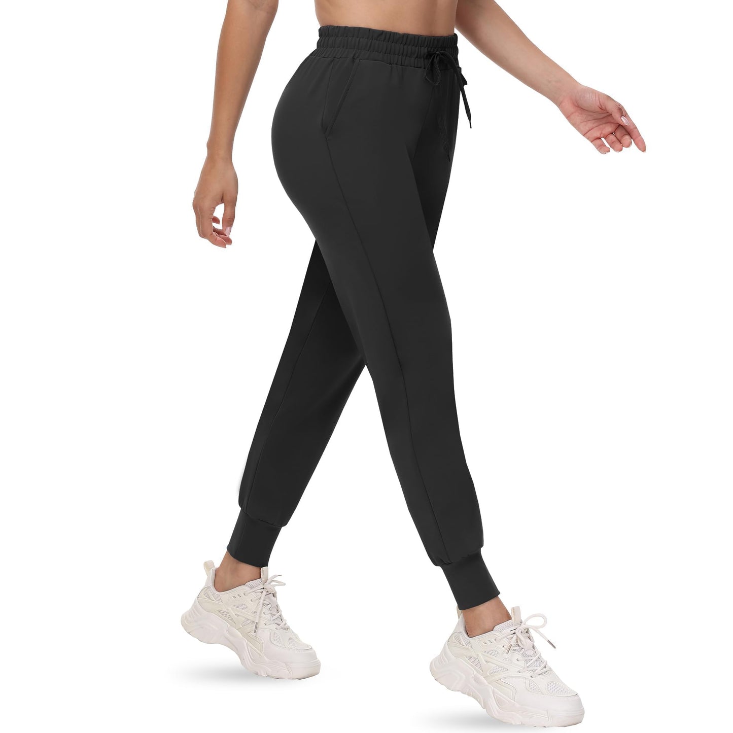 CAMPSNAIL Joggers for Women with Pockets - 27" Womens Sweatpants Yoga Lounge Relaxed-fit Pants for Workout Running
