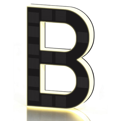 2026 New Solar House Numbers for Outside, Light Up Address Numbers for House, No Drill Adhesive or Screw Mount, IP65 Waterproof LED Illuminated Modern Address Sign, Dusk to Dawn (B, 9 inch)