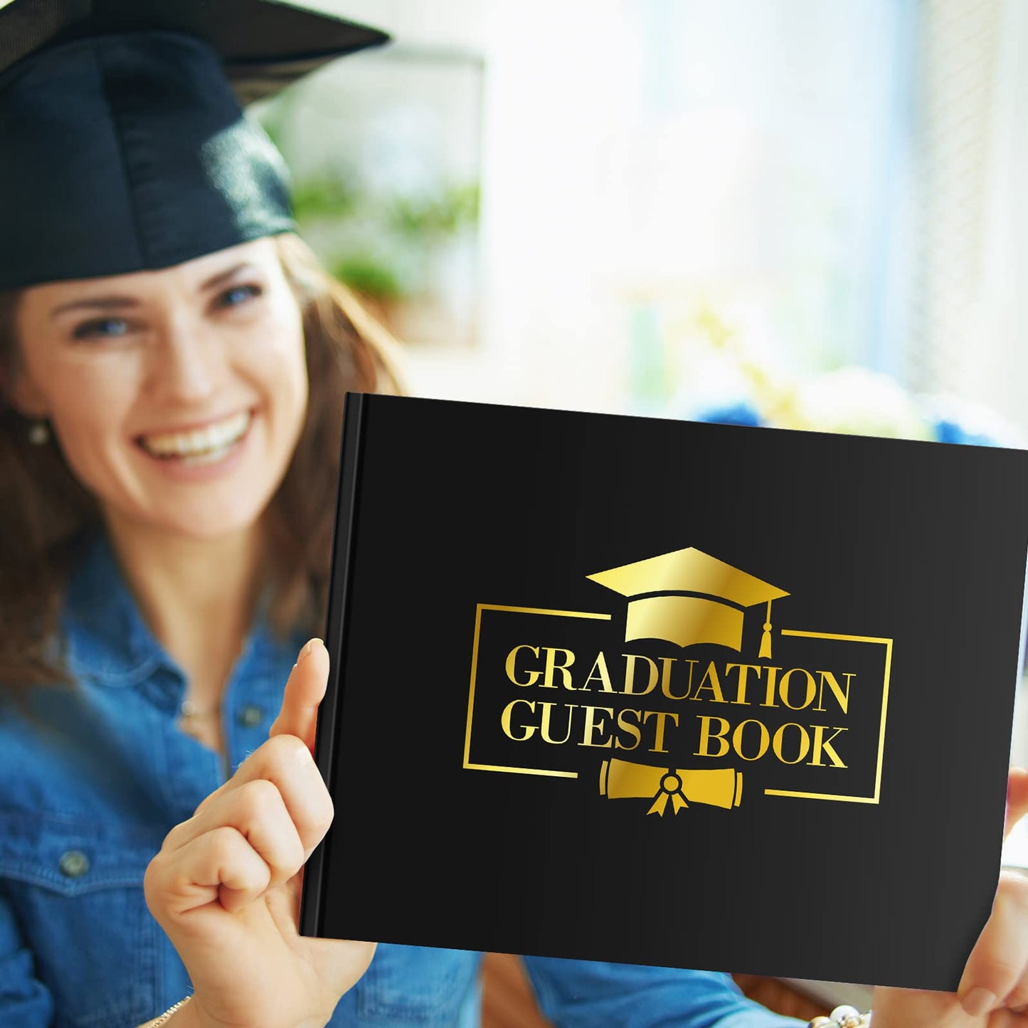 Class of 2026 Graduation Guest Book with Signature Pen Graduation Signing Book Grad Party Sign in Journal Memory Scrapbook for Message Keepsake Autograph School Students Gifts