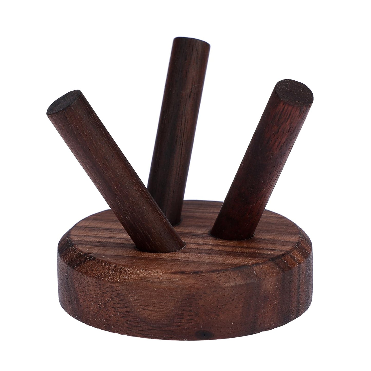 GUSHBIN Softball Holder Wooden Baseball Display Stand Easel for Collector, Baseball Holder Small Sport Ball Display Rack for Softball Tennis Spheres Golf, Mini Softball Display Stands, 1.7 Inches Tall