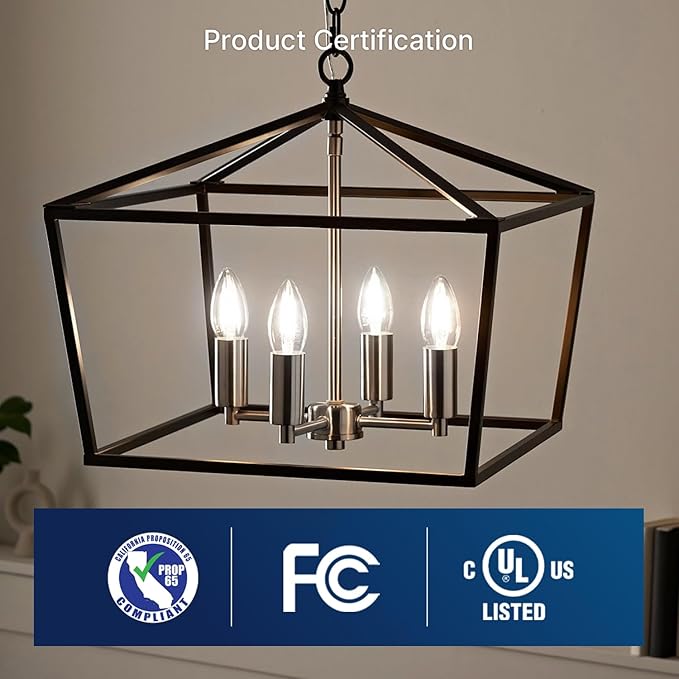 FLSNT 5000K Daylight B10 Dimmable LED E12 Candelabra Bulbs, 40W Equivalent LED Chandelier Light Bulbs, 450LM, Clear Glass Finishing, 12 Pack UL,CA65 Listed.