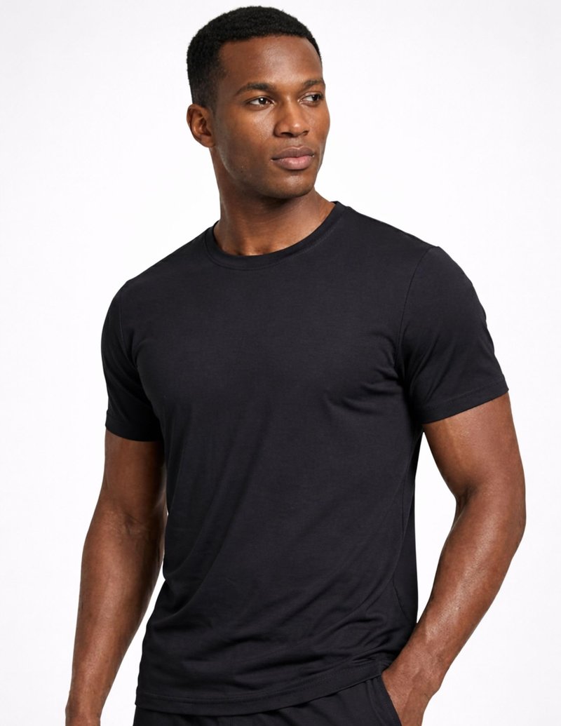 5 Pack Men’s Active Quick Dry Crew Neck T Shirts | Athletic Running Gym Workout Short Sleeve Tee Tops Bulk (Set 15, 5X-Large) Black/White