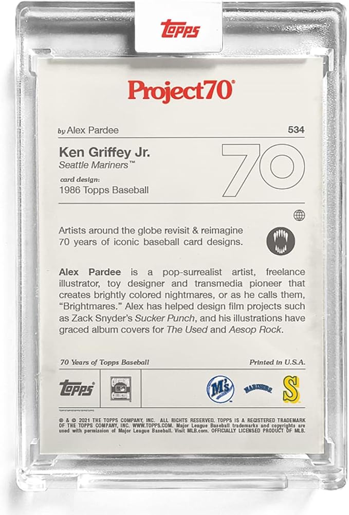 Topps Project70 Card 534 | 1986 Ken Griffey Jr. by Alex Pardee