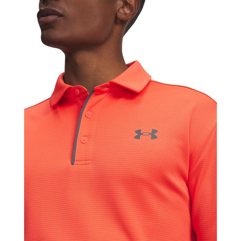 Under Armour Men's Tech Golf Polo, (693) Venom Red / / Pitch Gray, 4X-Large